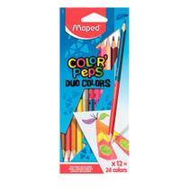 Lápis de Cor Maped Color Peps Duo 12 Un 24 Cores