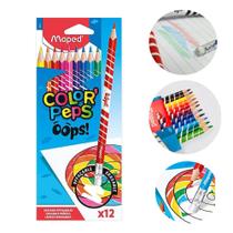 Lápis de Cor Maped Color Peps Oops Apagável com 12 Cores