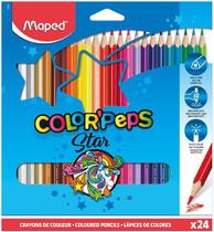 Lápis de cor maped colorpeps 24 cores