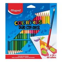 Lápis de Cor Maped Duo Colors Color Peps 48 Cores Lápis de Cor Maped Duo Colors Color Peps 48 Cores