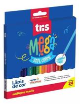 Lápis De Cor Mega Soft 24 Cores Tris Cores Vibrantes