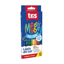 Lápis de Cor Mega Soft Color 12 Cores Tris