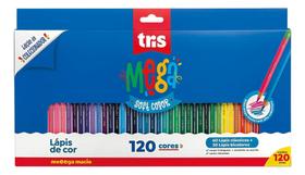Lápis De Cor Mega Soft Color 120 Cores 90 Lápis De Cor Tris Lápis De Cor Mega Soft Color 120 Cores 90 Lápis De Cor Tris