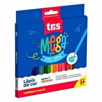 Lápis de Cor Mega Soft Color 24 Cores - Tris