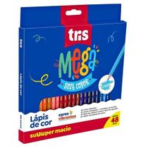 Lápis de Cor Mega Soft Color 48 Cores - Tris