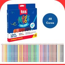 Lapis de Cor Mega Soft Color 48 Cores Tris Lapis de Cor Mega Soft Color 48 Cores Tris