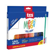 Lápis De Cor Mega Soft Color 60 Cores Edição Color Love Tris