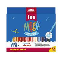 Lápis de Cor Mega Soft Color c/ 60 Cores - Tris Lápis de Cor Mega Soft Color c/ 60 Cores - Tris