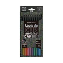 Lápis De Cor Metálico Carbon 12 Cores Leo&leo