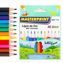 Lápis de Cor Mini Sextavado - MP710 (12 cores)