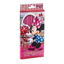 Lápis de Cor Minnie Mouse Disney Molin Embalagem Sortida com 12 Cores