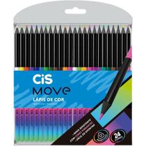 Lápis De Cor Move Com 24 Cores 57206 - Cis Lápis De Cor Move Com 24 Cores 57206 - Cis