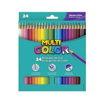 Lápis De Cor Multi Color Ecolápis Para Colorir Lápis Escolar 24 Un