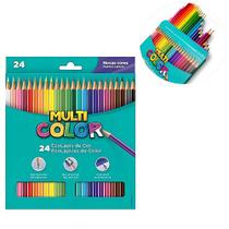 Lápis De Cor Multi Color Ecolápis Para Colorir Lápis Escolar 24Un