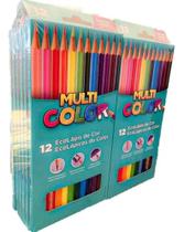 Lápis De Cor Multicolor 12 Cores Sextavado Atacado 12 Caixas