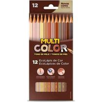 Lápis De Cor Multicolor 12 Cores Tons De Pele Lápis De Cor Multicolor 12 Cores Tons De Pele