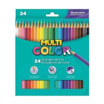 Lápis De Cor Multicolor Com 24 Cores
