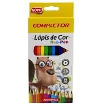 Lápis de cor neo-pen 12 cor 2.9m - compactor