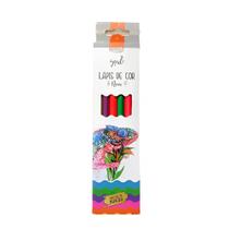 Lapis de Cor Neon Brw Sextavado C/6 Cores