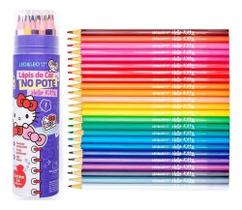 Lapis De Cor No Pote 24 Cores Hello Kitty