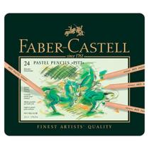 Lápis de Cor Pastel Seco Pitt Estojo Metálico com 24 cores - Faber-Castell