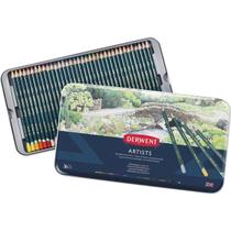 Lápis de Cor Permanente Artists 36 Cores Estojo Lata Derwent