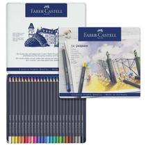 Lápis de Cor Permanente Faber Castell Goldfaber 24 Cores