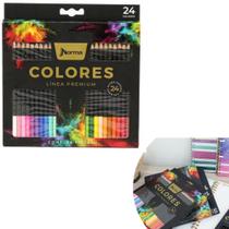 Lapis de cor premium norma c/24 cores