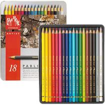 Lápis De Cor Profissional Pablo Caran D'ache 18 Cores