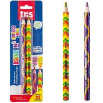 Lápis de cor rainbow neon e metálico cartela com 2 un - tris