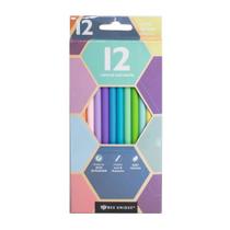 Lápis De Cor Redondo 12 Cores Pastel - Bee Unique