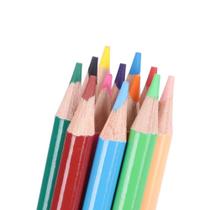 Lápis de cor redondo com 24 cores papelaria