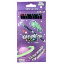 Lápis de Cor Redondo Infinito Saturno 12 Cores Newpen Lápis de Cor Redondo Infinito Saturno 12 Cores Newpen