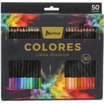 Lapis de COR Redondo Norma Premium 50 Cores Lapis de COR Redondo Norma Premium 50 Cores