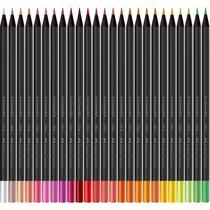 Lapis de cor redondo supersoft 100 cores faber-castell