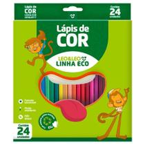 Lápis de Cor Resina Eco Sextavado 24 Cores LeoeLeo Mina 2,6mm Lápis de Cor Resina Eco Sextavado 24 Cores LeoeLeo Mina 2,6mm