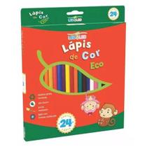 Lápis de Cor Sextavado 24 Cores LEO&LEO - LEONORA