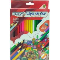 Lápis De Cor Sextavado 36 Cores - Brw
