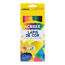 Lápis De Cor Sextavado 9692 12 Cores - Acrilex Lápis De Cor Sextavado 9692 12 Cores - Acrilex