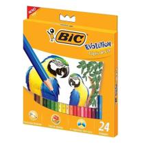 Lápis de Cor Sextavado BIC Evolution 24 Cores