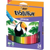 Lápis de COR Sextavado BIC Evolution 24 Cores