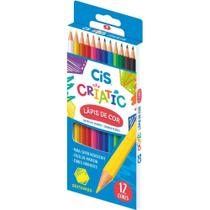 Lapis de COR Sextavado CIS Criatic 12 Cores