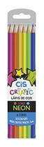 Lapis De Cor Sextavado Cis Criatic Neon 6 Cores Lapis De Cor Sextavado Cis Criatic Neon 6 Cores