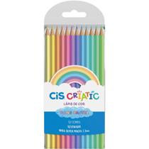 Lapis de COR Sextavado CIS Criatic TONS Pastel 12 COR