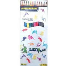 Lápis de Cor Sextavado com 12 Cores - Masterprint