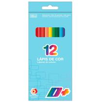 Lápis de Cor Sextavado D+ Estojo com 12 Cores - Tilibra Lápis de Cor Sextavado D+ Estojo com 12 Cores - Tilibra