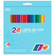 Lápis de Cor Sextavado D+ Estojo com 24 Cores - Tilibra Lápis de Cor Sextavado D+ Estojo com 24 Cores - Tilibra