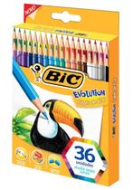 Lapis de Cor Sextavado Evolution 36 Cores Bic
