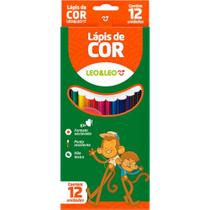 Lápis de COR Sextavado Léo & Léo 12 Cores Pacote com 6 Jogos Lápis de COR Sextavado Léo & Léo 12 Cores Pacote com 6 Jogos
