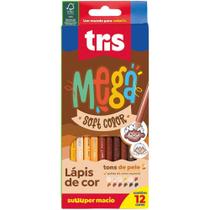 Lapis de COR Sextavado Mega SOFT TONS de Pele 12CORES PCT.C/06 Lapis de COR Sextavado Mega SOFT TONS de Pele 12CORES PCT.C/06
